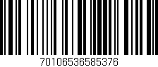 Código de barras (EAN, GTIN, SKU, ISBN): '70106536585376'