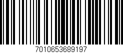 Código de barras (EAN, GTIN, SKU, ISBN): '7010653689197'