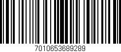 Código de barras (EAN, GTIN, SKU, ISBN): '7010653689289'
