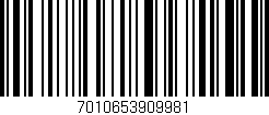 Código de barras (EAN, GTIN, SKU, ISBN): '7010653909981'