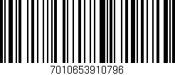 Código de barras (EAN, GTIN, SKU, ISBN): '7010653910796'