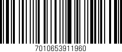 Código de barras (EAN, GTIN, SKU, ISBN): '7010653911960'