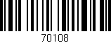Código de barras (EAN, GTIN, SKU, ISBN): '70108'