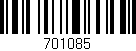 Código de barras (EAN, GTIN, SKU, ISBN): '701085'
