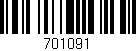 Código de barras (EAN, GTIN, SKU, ISBN): '701091'