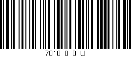 Código de barras (EAN, GTIN, SKU, ISBN): '7010_0_0_U'