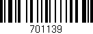 Código de barras (EAN, GTIN, SKU, ISBN): '701139'