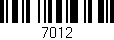 Código de barras (EAN, GTIN, SKU, ISBN): '7012'