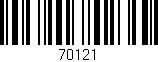 Código de barras (EAN, GTIN, SKU, ISBN): '70121'