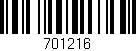 Código de barras (EAN, GTIN, SKU, ISBN): '701216'