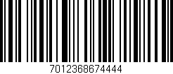Código de barras (EAN, GTIN, SKU, ISBN): '7012368674444'