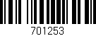 Código de barras (EAN, GTIN, SKU, ISBN): '701253'