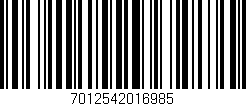 Código de barras (EAN, GTIN, SKU, ISBN): '7012542016985'