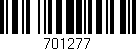 Código de barras (EAN, GTIN, SKU, ISBN): '701277'