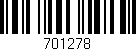 Código de barras (EAN, GTIN, SKU, ISBN): '701278'