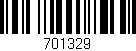 Código de barras (EAN, GTIN, SKU, ISBN): '701329'