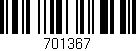 Código de barras (EAN, GTIN, SKU, ISBN): '701367'