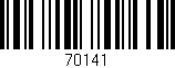 Código de barras (EAN, GTIN, SKU, ISBN): '70141'