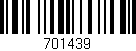 Código de barras (EAN, GTIN, SKU, ISBN): '701439'