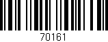 Código de barras (EAN, GTIN, SKU, ISBN): '70161'