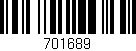 Código de barras (EAN, GTIN, SKU, ISBN): '701689'