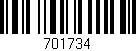Código de barras (EAN, GTIN, SKU, ISBN): '701734'