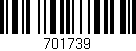 Código de barras (EAN, GTIN, SKU, ISBN): '701739'