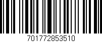 Código de barras (EAN, GTIN, SKU, ISBN): '701772853510'