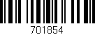 Código de barras (EAN, GTIN, SKU, ISBN): '701854'