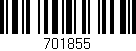 Código de barras (EAN, GTIN, SKU, ISBN): '701855'