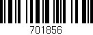 Código de barras (EAN, GTIN, SKU, ISBN): '701856'
