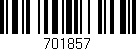 Código de barras (EAN, GTIN, SKU, ISBN): '701857'