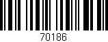 Código de barras (EAN, GTIN, SKU, ISBN): '70186'