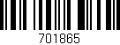 Código de barras (EAN, GTIN, SKU, ISBN): '701865'