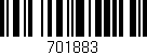 Código de barras (EAN, GTIN, SKU, ISBN): '701883'