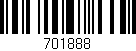 Código de barras (EAN, GTIN, SKU, ISBN): '701888'