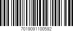 Código de barras (EAN, GTIN, SKU, ISBN): '7019091100592'