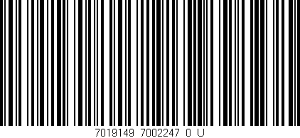Código de barras (EAN, GTIN, SKU, ISBN): '7019149_7002247_0_U'