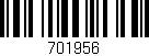 Código de barras (EAN, GTIN, SKU, ISBN): '701956'