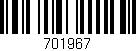 Código de barras (EAN, GTIN, SKU, ISBN): '701967'