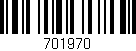 Código de barras (EAN, GTIN, SKU, ISBN): '701970'