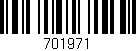 Código de barras (EAN, GTIN, SKU, ISBN): '701971'