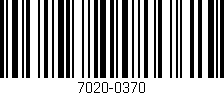 Código de barras (EAN, GTIN, SKU, ISBN): '7020-0370'