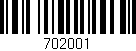 Código de barras (EAN, GTIN, SKU, ISBN): '702001'