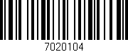 Código de barras (EAN, GTIN, SKU, ISBN): '7020104'