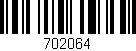 Código de barras (EAN, GTIN, SKU, ISBN): '702064'
