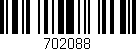 Código de barras (EAN, GTIN, SKU, ISBN): '702088'