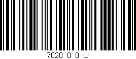 Código de barras (EAN, GTIN, SKU, ISBN): '7020_0_0_U'
