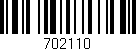 Código de barras (EAN, GTIN, SKU, ISBN): '702110'