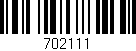 Código de barras (EAN, GTIN, SKU, ISBN): '702111'